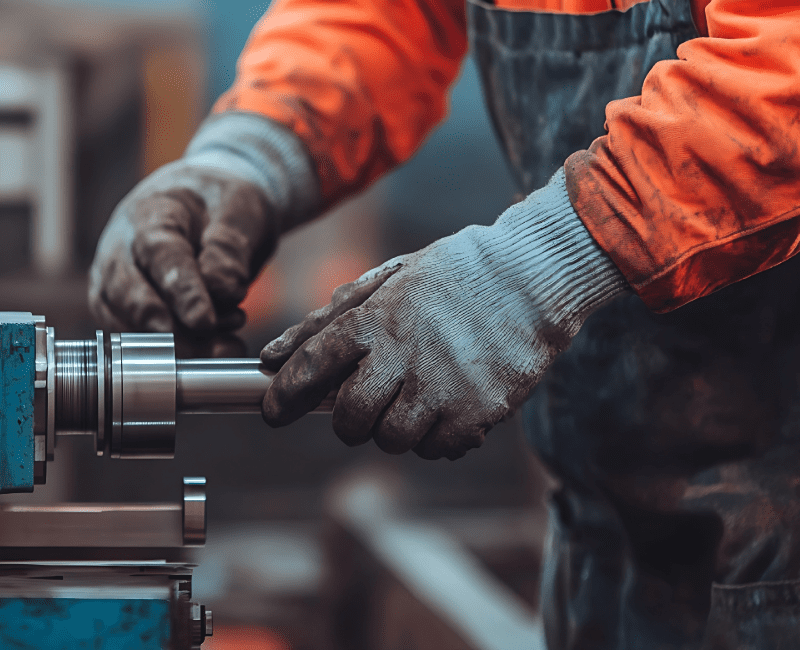 mechanic wokring on machine