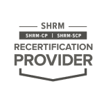 gray shrm recertification logo
